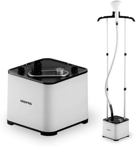 Geepas 2000W Upright Garment Steamer, Fabric Clothes Steamer Removes Creases & Wrinkles, Vertical Steamer for garment, 1.3L Water Tank - 11 Stem Setting, Adjustable vertical height – 2 Year Warranty