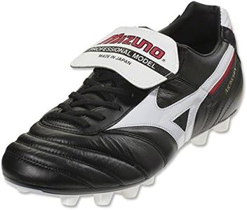 Mizuno Morelia II Made in Japan Soccer Shoe | K Leather Soccer Boot | Black/White | US Men's 8
