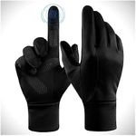 Gloves Winter Cycling Running Bike Driving Hiking Snow Ski Touch Screen Black