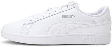 Puma Men's Smash V2 L Sneaker, White / White, US 8.5