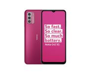 Nokia G42 5G 6.56” HD+ Smartphone Featuring Triple rear 50MP AI camera, 6GB/128GB Storage, 3-day battery life, Android 13, OZO 3D audio capture, QuickFix repairability and Dual SIM - Pink