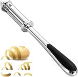 CLVJ 3 in 1 Vegetable Multifunctional Vegetable Peeler Fruit Peelers, Stainless Steel Peeler for Potato Apple Veggie Carrot Fruit Kiwi Cucumber Sweet Potato (Silver/Black)