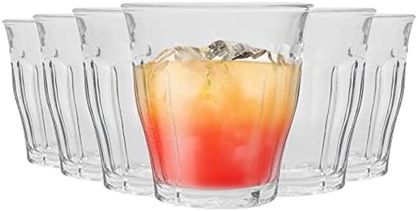 Duralex Picardie Drinking Glasses - 250ml Tumblers for Water, Juice - Clear - Pack of 12