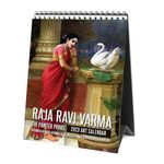 Tallenge - Raja Ravi Varma - 2023 Desk Calendar - 6 x 9 Inches for Home & Office (Paper, Desk Calendar)