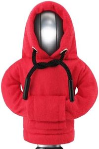 ZHSMS Gear Shift Hoodie, Upgraded Universal Hoodie Car Gear Shift Cover, Funny Shifter Hoodie, 5.9 Inch Car Shifter Stick Protector Decoration(Red)