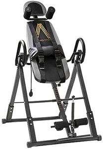 84 Acres FITNESS Pro - 300 lbs Weight Capacity Folding Inversion Therapy Massage Table Bed Chair Bench, This Portable Stretcher Machine is a good exercise to Relief Neck and Back Pain. This Equipment Made with Heavy Duty Metal, Easy Fold, Prefect Training at Home. With Iron Bar Easy to Adjust Height, Large Pad to Support Neck, Body and Foot. Natural Weights Gravity Force to Swing and Traction to Stretch your Spain and Lumbar.