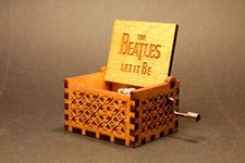 Nostalgish Let It Be Music Box Hand Crank Wooden Musical Boxes Music Box - Unique Gift (Wood, The Beatles - Let it be)