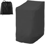 Garden Stacking Chair Cover Waterproof 210D Oxford Fabric Reclining Anti-UV Heavy Duty Patio Chair Cover with Air Vents Furniture Protective Cover for Outdoor Patio Garden 25.5'' L x 33.5'' D x 45'' H