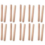 Lezevn Wood Rhythm Sticks Music Percussion Sticks Classical Hardwood Claves Percussion Rhythm Sticks for Adults and Kids (10 Pairs)