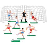 UPKOCH Miniature Soccer Figures 1 Set of Soccer Soccer Players Mini Soccer Players Soccer Football Theme Party Cake Decorations for Boys Birthday Shower Football Decorations, 11X7X5CM, 105803WISIT