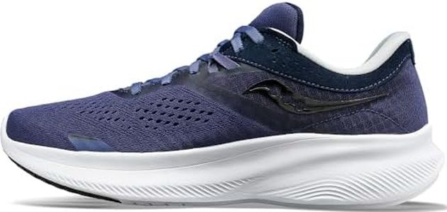 Saucony Women's Ride 16 Running Shoe, Night/Black, 8.5M US