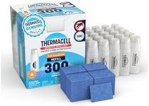 Thermacell Mosquito Repellent 300-Hour Refill; Includes 25 Fuel Cartridges & 75 Repellent Mats; Compatible With Fuel-Powered Thermacell Repellers; Scent-Free, DEET-Free Bug Spray Alternative