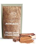 Minimal Organic Ceylon Cinnamon Powder 100g SriLankan Dalchini Powder Perfect for Baking, Cooking & Smoothies