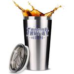 Trophy Husband Gifts for Men - Funny Husband Birthday Gifts - Unique Anniversary Wedding Gifts for Him - Best Gift for Husband from Wife - Christmas Gifts Idea Coffee Tumbler (Stainless, 16 oz)