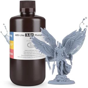 ELEGOO Resine ABS Like 3.0 Plus 3.0+, Résine Imprimante 3D à Faible Viscosité, Haute Précision, Résine Photopolymère UV 405nm, Résine 3D pour impression 3D LCD/DLP, Gris 1000G