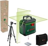 Bosch cross line laser AdvancedLevel 360 with premium tripod (3 laser lines incl. 360° for alignment throughout the entire room, in E-Commerce cardboard box)