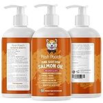 Scottish Salmon Oil For Dogs & Cats Natural Omega 3,6,9 With Vitamin E, Pure Fish Oil Promotes Shiny Coats, Enhanced Appetite, Relieves Itchiness, Increase Energy Kibble Supplement Booster (500ml)