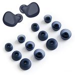 TENNMAK Eartips Replacement for Jabra Elite 3/4 / 4 Active / 7 Pro / 7 Active / 75t & / Active 75t / 8 Active Earbuds Earpad * 6 Pairs (Navy)