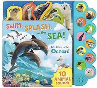 Swim and Splash in the Sea! Let's Listen to the Ocean - 10-Button Children's Sound Book, Ages 2-7