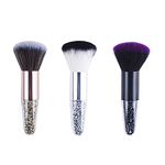 Beautifultracy 3 Pieces Nail Brushes Remove Dust Powder for Acrylic Nails Makeup Brushes Manicure Brush Clean Up Tools Nail Art Brush Set