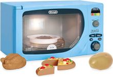 Casdon 49250 Toy Replica of DeLonghi's ‘Infinito’ Microwave for Children Aged 3+, Featuring Flashing LED’s, Sounds and More, Single, Pastel, One Size