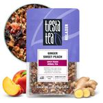 Tiesta Tea - Ginger Sweet Peach, Loose Leaf Spicy Peach Herbal Tea, Decaffeinated, Hot & Iced Tea, 2.2 oz Pouch - 25 Cups, Natural Flavored, Stress Relief, Herbal Tea Loose Leaf Blend