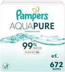 Pampers Aqua Pure Baby Wipes, 99% W