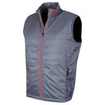 Footjoy Men's Insulated Golf Vest, Grey/Orange, L