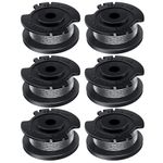 Chuancheng 6 Pack Replacement Spool & Line for Bosch ART 23 SL 26 SL for Bosch Easy Grass Cut 18V 18, 23, 26, 18-230,18-260 Grass Trimmer F016800569 F016800385