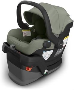 UPPAbaby Mesa V3 Infant Car Seat - Easy Installation + SmartSecure Technology - Attaches to Stroller | Base + Infant Insert Included - Evelyn (Meadow Green)