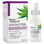 InstaNatural Glycolic Acid Peel - With Vitamin C, & Hyaluronic Acid - Best Treatment to Exfoliate Deep, Minimize Pores & Reduce Breakouts, Appearance of Aging & Scars - 1 OZ