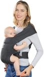 Newborn Carrier, Cozy Baby Carrier, Ergonomic Baby Wrap Carrier, Deep Grey