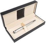 Penneed Rollerball Pen Gift Set for Men Women Executive Home Office Use, with Gift box Refillable 0.7mm Black Ink G5(Elegant Sliver)