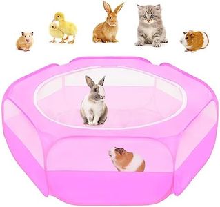 Amakunft Small Animal Pop-Up Playpen with Mesh Cover, 47'' x 23.6'' x 15'' Chicken Brooder Box, Play Pen Indoor Outdoor for Guinea Pigs, Bunny, Rabbits, Ferrets, Chinchillas, Kittens
