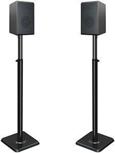 Mounting Dream Speaker Stands Height Adjustable for Satellites up to 5KG, a Pair of Floor Stands