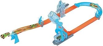 Hot Wheels Track Set, Blue Deluxe T