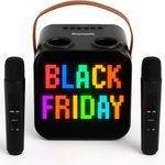 Karaoke Machine & Portable Speaker with Wireless Microphones & Lights. Mr Entertainer Nano