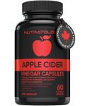 Keto Friendly Apple Cider Vinegar Capsules - 1000MG Apple Cider Vinegar & 40MG Cayenne Pepper Per 2 Cap Serving (500MG ACV Per Cap)- Formulated For Improved Digestive Health - 60 Capsules