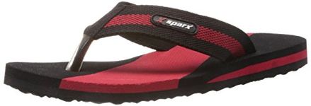 Sparx mens SF0014G Blackred Flip-flop - 9 UK (SF0014GBKRD0009)