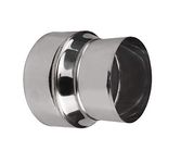 Stainless Steel Stove Pipe Reducer | Tube Connector | Chimney Flue Liner Adaptor (Ø150mm / Ø100mm)