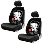 The 1 for U 4 pc Betty Boop Timeless Original Design Black Front Lowback Seat Covers Set New by U.A.A. INC.