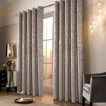 always4u Soft Velvet Curtains 100% Blackout for Window for Bedroom Thermal Gold Foil Printed Shining Luxury Window Treatment Drapes for Living Room 1 Pair Champagne 90 * 90