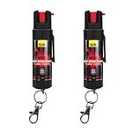 Self Defence Spray NOYZIE UK Legal Pepper Spray Alternative for Men & Women with UV Marking, Keychain & Belt Clip - Criminal Identifier Spray for Personal Protection TWIN PACK 15ml