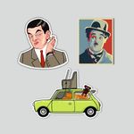 Giftplease Mr Bean Wooden Fridge Magnet Gift and Decoration (MGNT_36)