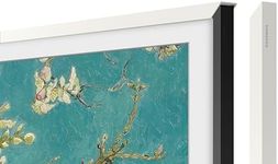 SAMSUNG 32” The Frame TV Customizable Bezel, Magnetic, Quick and Easy Installation, 2023, VG-SCFC32WTBZA, Modern White