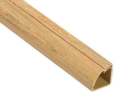D-Line Goulotte Passe-Câble Quart de Rond, Solution Moulure sol - 22mm (Largeur) x 22mm (Hauteur) x 1m Longueur - Peut se teindre