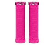 Funn Hilt Mountain Bike Handlebar Grips with Single Lock On Clamp, Lightweight and Ergonomic Bicycle Handlebar Grips with 22 mm Inner Diameter, Unique Patterned Bicycle Grips for MTB/BMX (Pink)