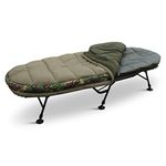 Abode Carp Fishing Camping Oval Flat Bed 5 Season Bedchair Sleep System