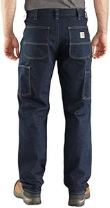 Carhartt Men's Rugged Flex Relaxed Double Front Jean Work Utility Pants, Erie, 42W x 34L