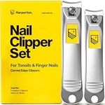 Harperton Nail Clipper Set - Fingernail + Toenail - Stainless Steel